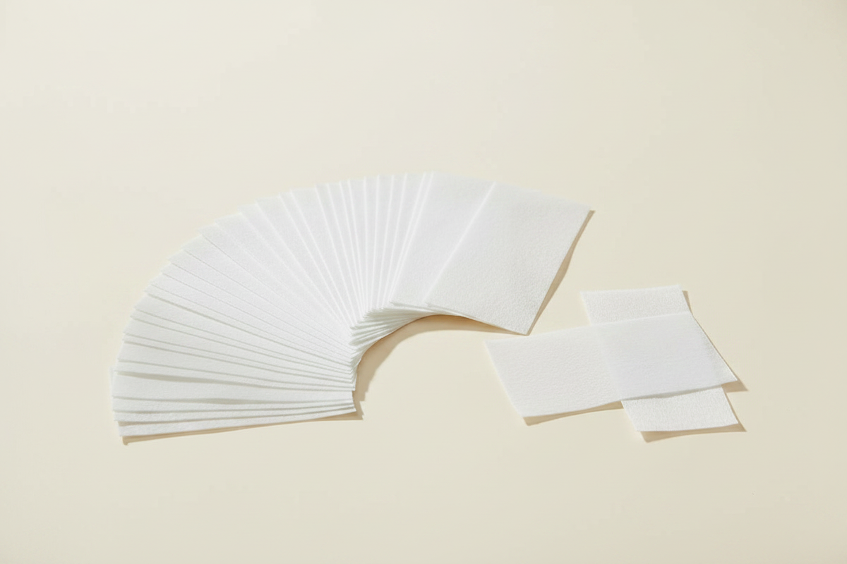 Laundry Detergent Sheets - white sheets flat lay