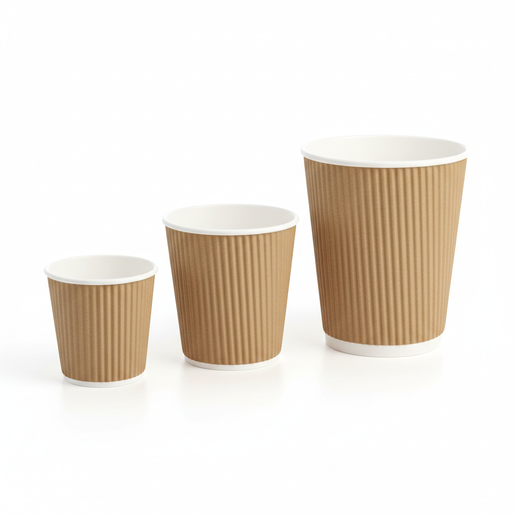 Compostable Ripple Wall Paper Cup