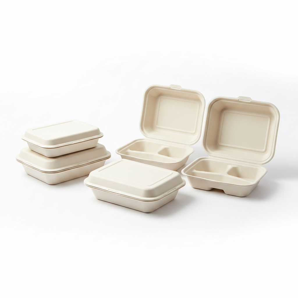 Compostable Sugarcane Lunch Box